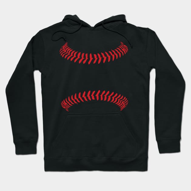 Baseball has me in stitches Hoodie by hamiltonarts